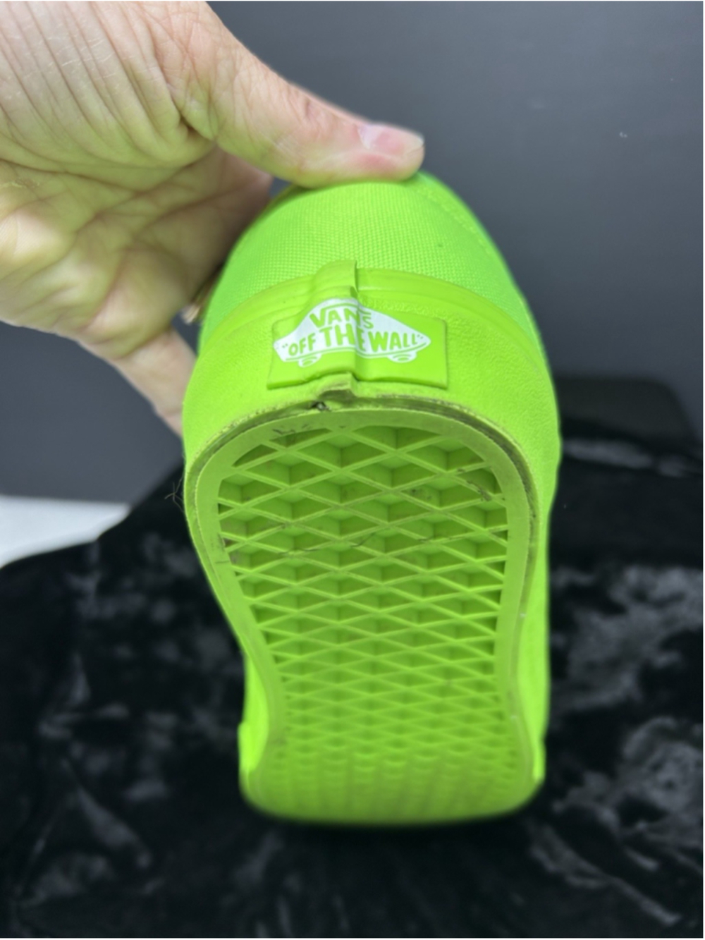 VANS Old Skool Mono Checker Board Green Gecko Unisex Skate Sneaker Shoes M7.5 W9 - Picture 10 of 10